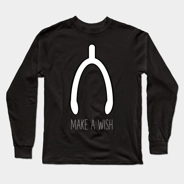 Make a Wish Wishbone Long Sleeve T-Shirt by yayor